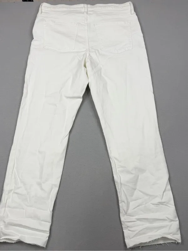 NWT J.Crew Slim Boyfriend Jeans Womens 32 Tall White All Day Stretch BF535 - Image 3