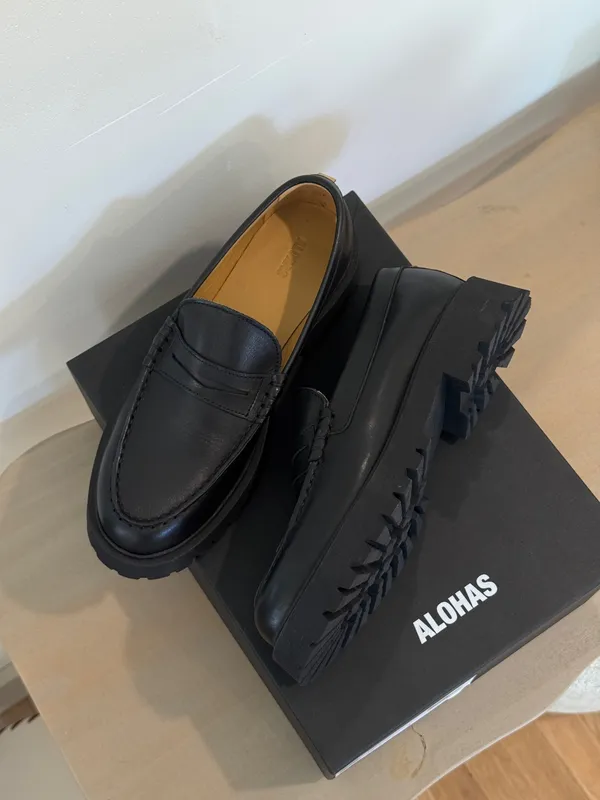 ALOHAS Dexter Black Slip On Loafer Size EU 38(US 7/7.5) - Image 7
