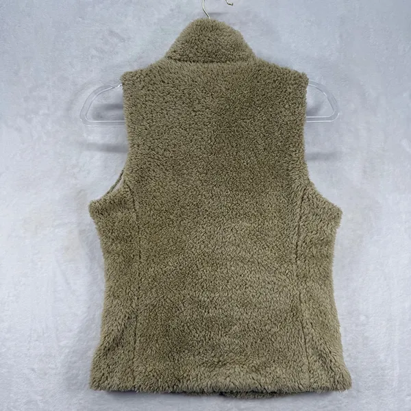 Patagonia Fleece Vest Full Zip‎ Sleeveless Outdoor Hiking Tan Small S - Image 8