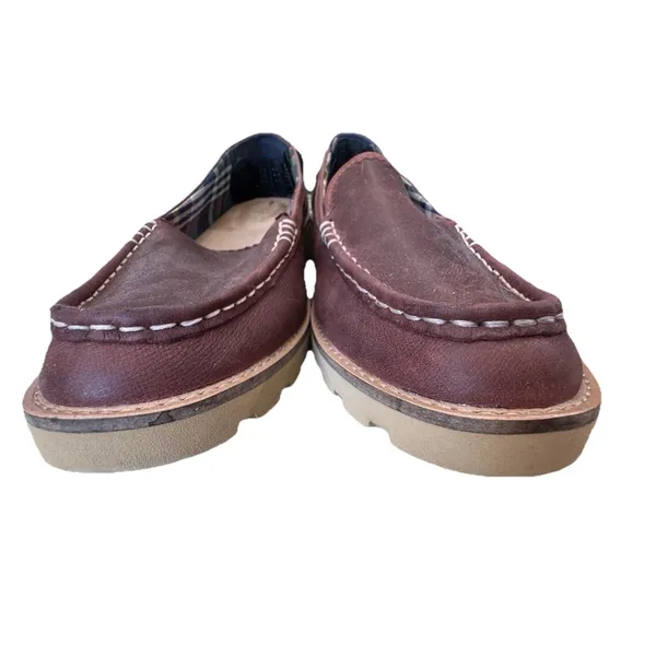 Sperry A/O Lug Loafer Women's 9.5 Brick Leather Galway Cord Boat Shoes - Image 3