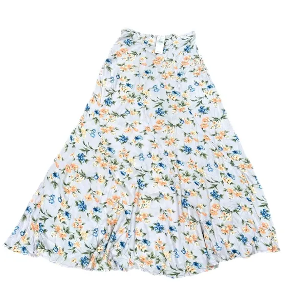 New American Eagle Cottage Floral High Rise Maxi Skirt Multi Womens Sz XS - Image 3