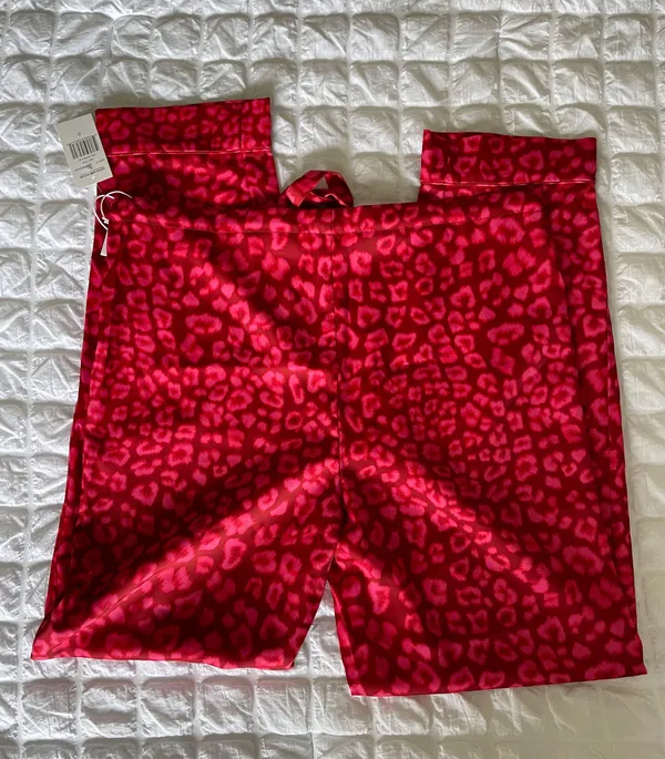 Good American Red Satin Pjs In Leopard - Image 8