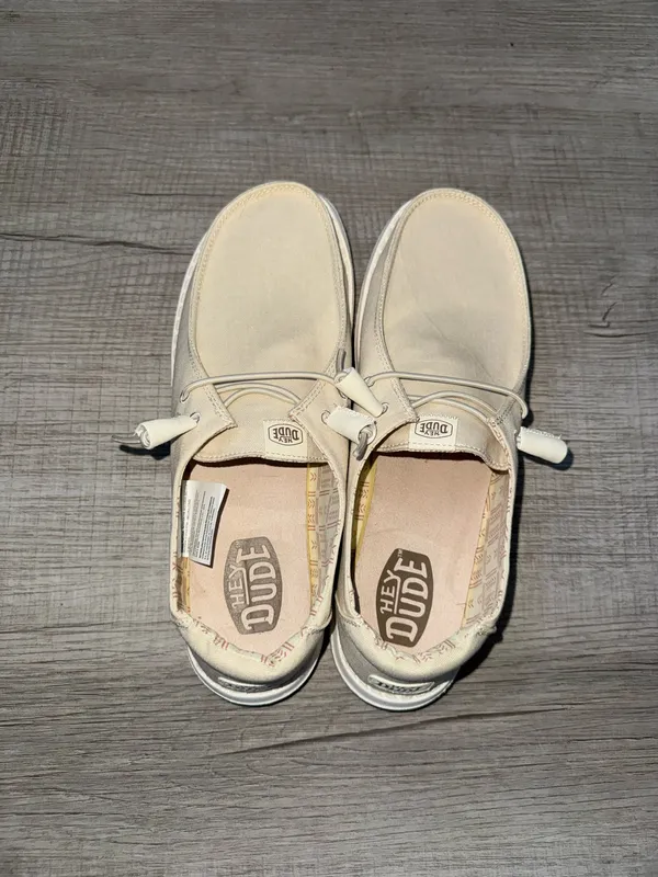 Tan Hey Dude Slip-On Shoes - Image 2
