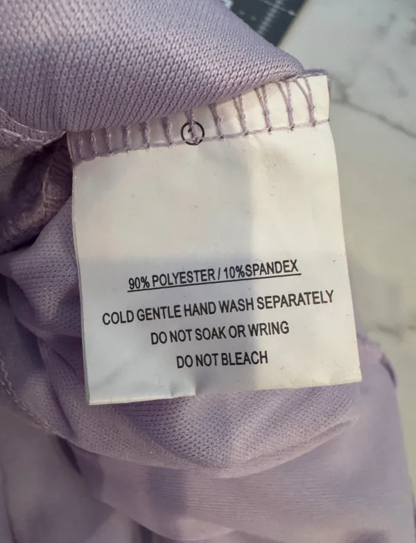 NWOT Hello Molly Pastel Purple Bodycon Ruffle Mini Dress Polka Dot Mesh M - Image 10