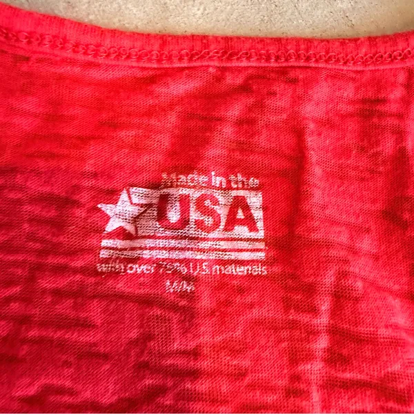 Source Unknown Red I Love USA Tank Top Size M - Image 6