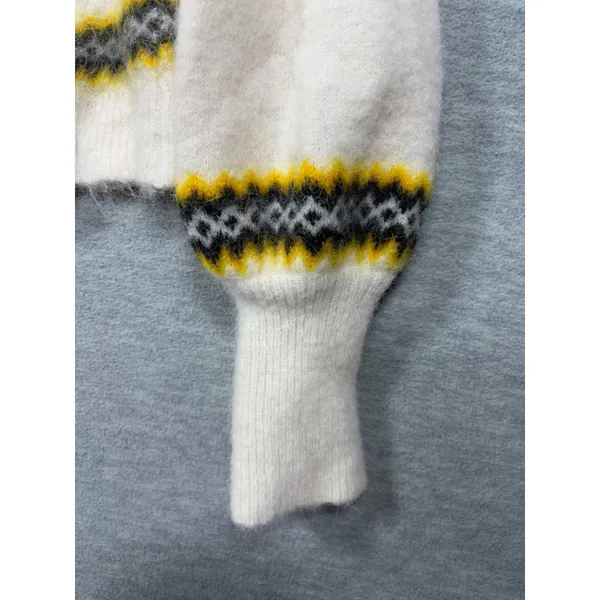 Just Female Womens Sweater M Wool Alpaca Svan‎ Fair Isle - Image 4