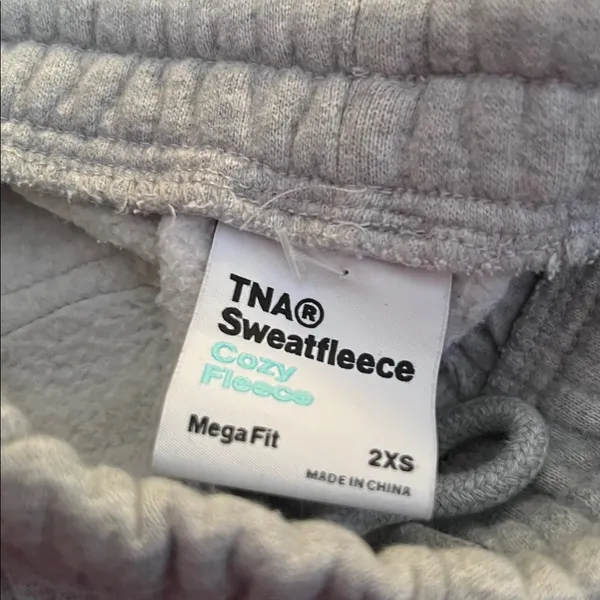 Aritzia TNA Sweatfleece Cozy Fleece Mega Fit Boyfriend XXS - Image 4