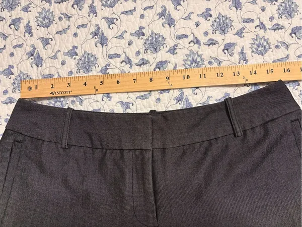 Worthington Petites women’s 10P charcoal Gray Wide Leg Trousers Dress Pants - Image 7