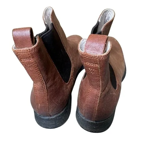 Clarks Mariella Busby Brown Leather Chelsea Ankle Boots Fall Womens Size 7.5 - Image 4