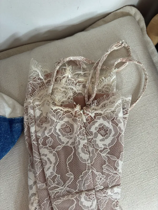 Revolve Tracy Mini Dress in Ivory - Image 8
