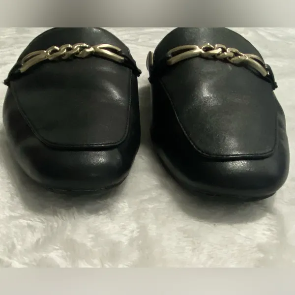 Naturalizer Women's Kayden Mule Black Leather with Gold Accent 9.5 - Image 7