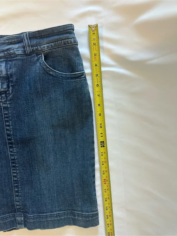 Tommy Hilfiger Indigo Denim Pencil Skirt - Image 4