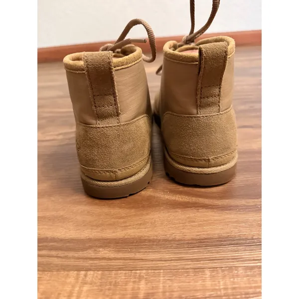 UGG Neumel‎ Ripstop Suede Tan Chukka Boots Womens Lace Up Desert Boots Sz 9 - Image 3