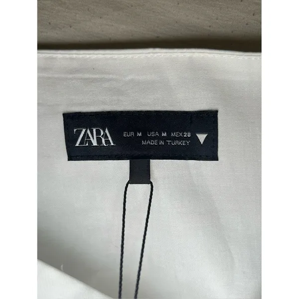 NEW Zara White Coquette Tiered Ruffle Mini Skort Skirt Women’s Size Medium - Image 11
