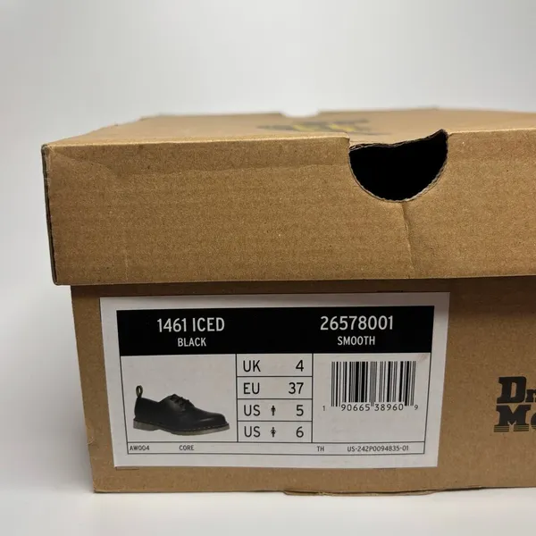 Dr. Martens 1461 Iced Smooth Leather Oxford Loafer Shoes in Black - Image 10