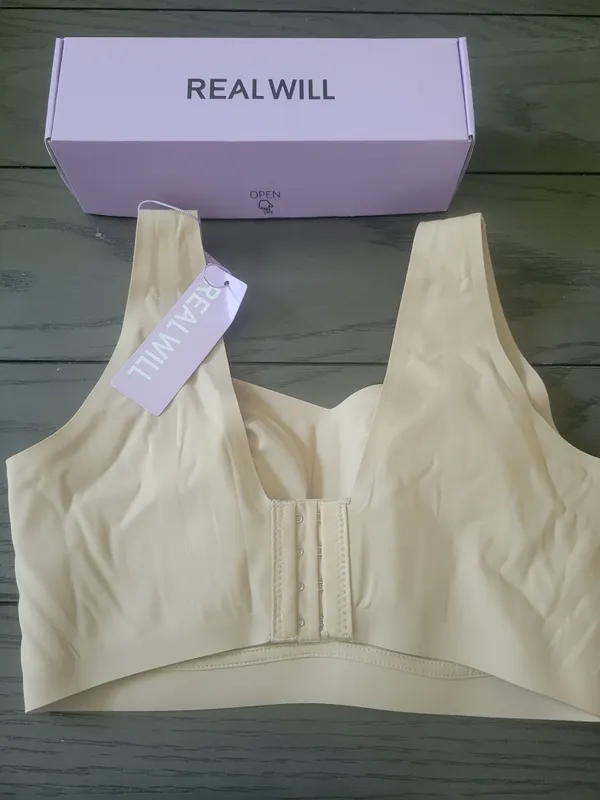 Real Will bra NWT size M medium. Women's Seamless Comfort Bra in Beige - Image 3