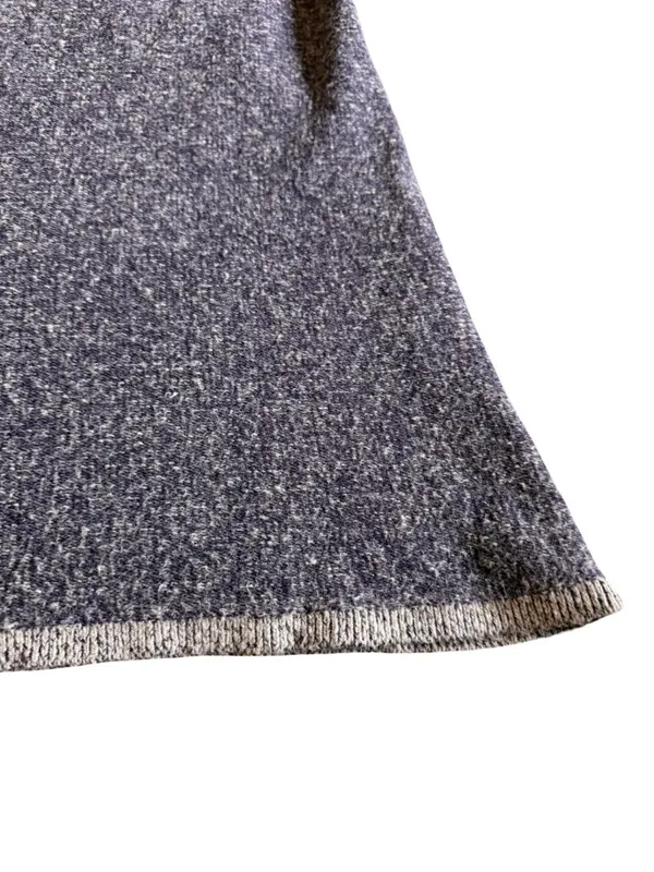 Moth Anthropologie Cotton Wool Blend Maxi Skirt Pull-On Purple Stretch Sz Small - Image 4