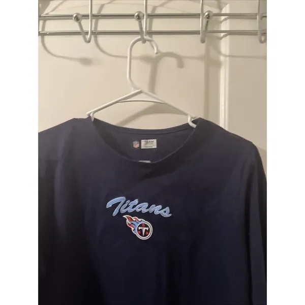Tennessee Titans Shirt Women's in Sizes M and L Blue NFL Football Long Sleeve - Image 3