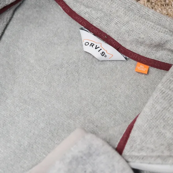 ORVIS Womens Full Zip‎ Fleece Jacket Gray Size XL - Image 2
