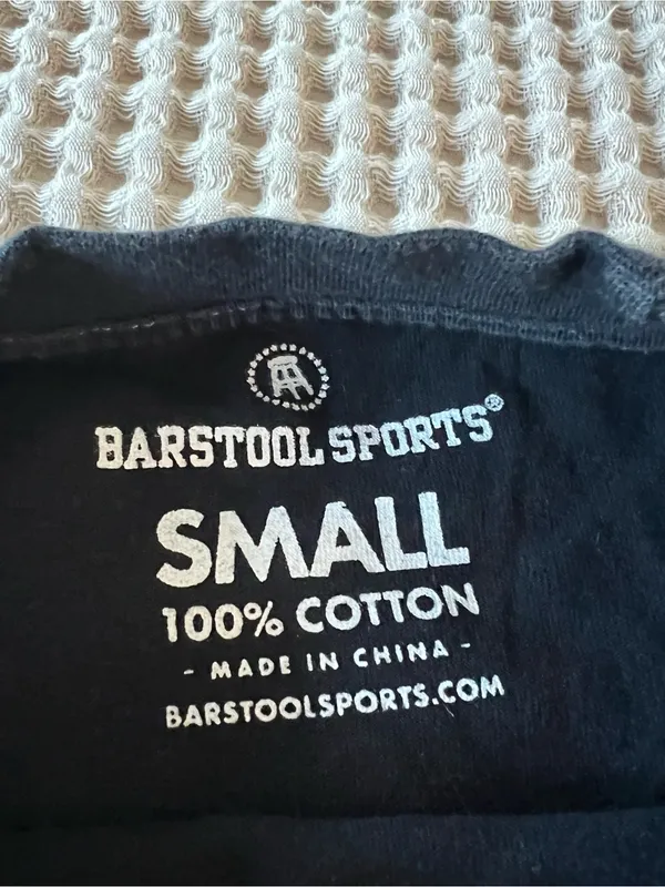 Barstool Daddy Gang Black Bleach-Effect Crop Top - Image 4