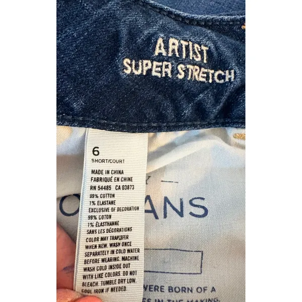 American Eagle Artist Flare Jeans Womens 6 Short Blue Excellent Super Stretch - Image 4