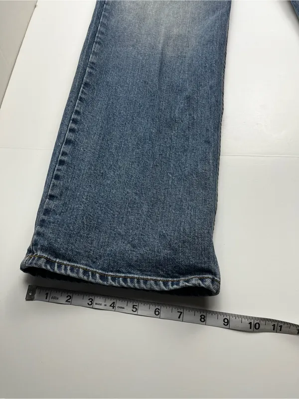 Kimes Ranch Mia 16 / 34 Blue Denim Jeans High Rise Relaxed Straight Leg Western - Image 10