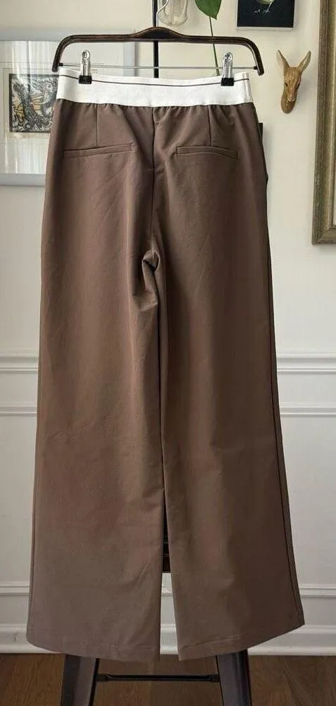 OGL Move Waterproof Lightweight Elastic Waist Pants Brown M - Image 2