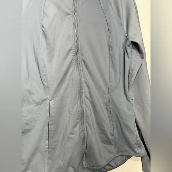 Yogalicious Lux Light Blue Zip Up Jacket Size M - Image 3