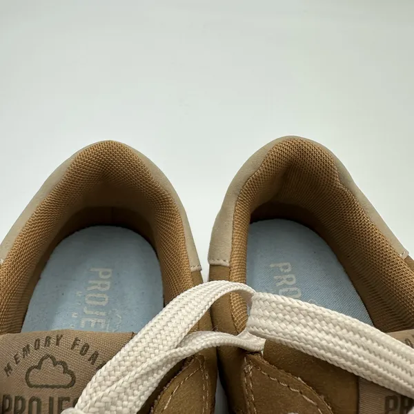 Chic Tan and Beige Women's Sneakers Size 8 - Image 7