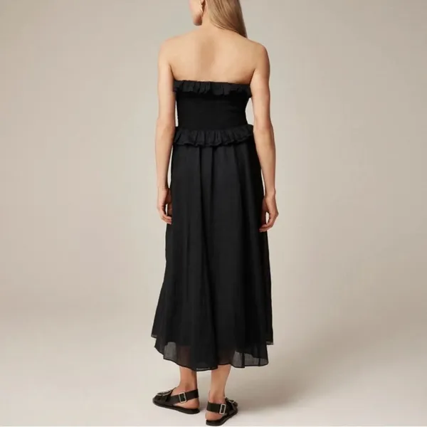 J.Crew Dress Black Midi - Image 2