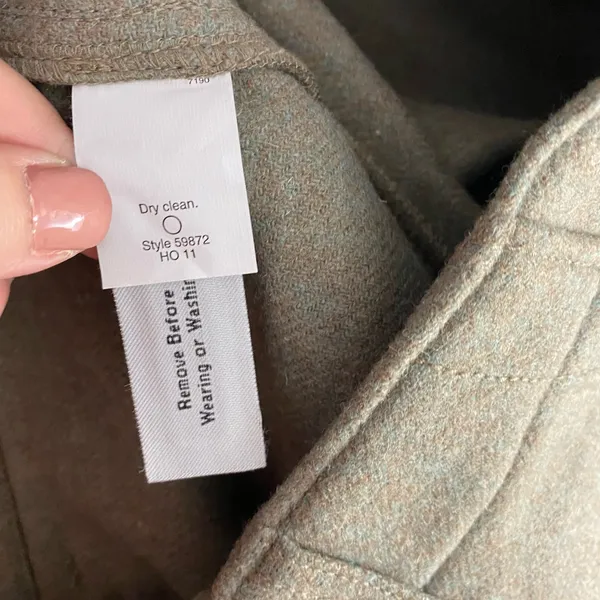 J.‎ Crew Olive Green Gray High Waist Trouser Work Fall Pants Size US 10 - Image 11