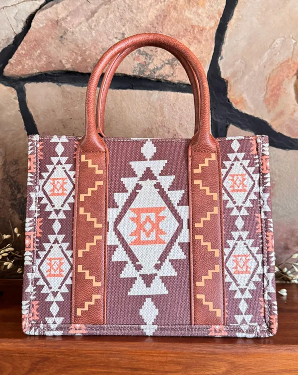 Southwestern Print By Montana West Canvas Tote bags - Image 2