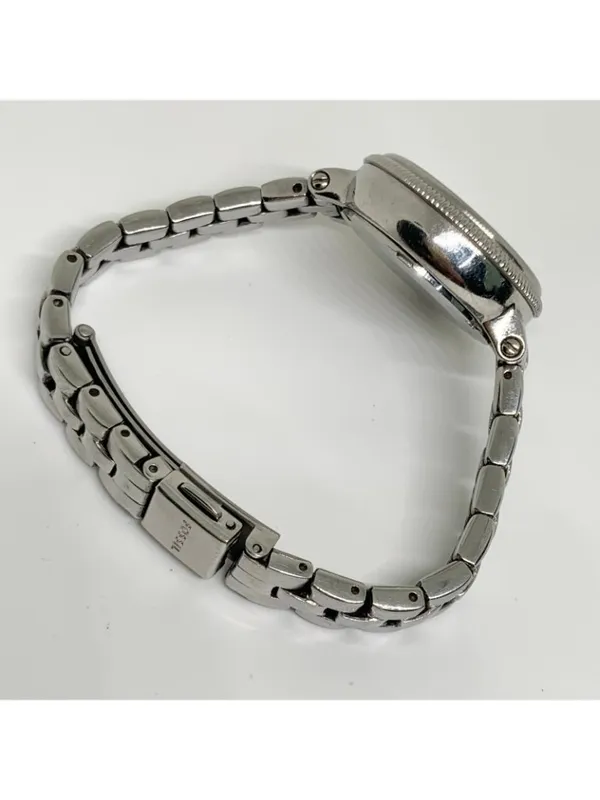 Fossil Quartz women date Watch AM4352 Bridgette all Stainless Steel 28mm running - Image 8