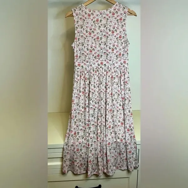 NWOT Beacon Emerson Knit Midi Floral Women’s Dress Size Medium - Image 4