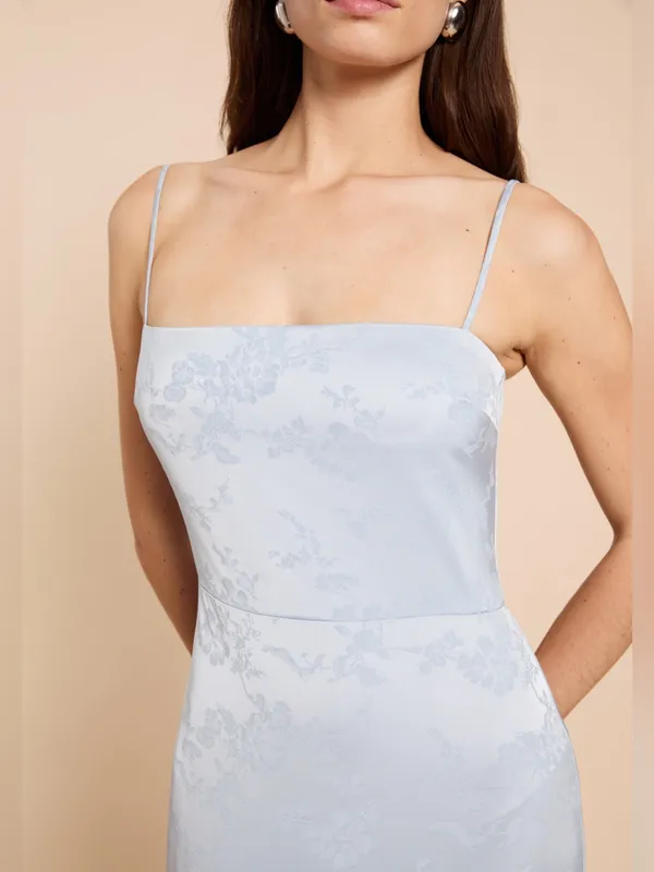 NWT Few Moda Kourt Calla Dress size 4 Maxi Midi blue floral baby blue Tibi - Image 4