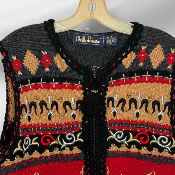Vintage Belle Point‎ Sweater Vest Size M - Image 2