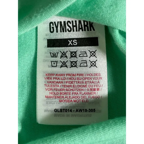 Gymshark Green Short Sleeve Yoga Gym Workout Athletic Activewear T-Shirt Top XS - Image 6