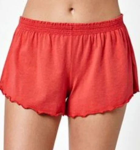 Brandy Melville John Galt Red Ross Shorts - Image 3