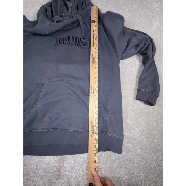 Taylor Swift The Eras Tour Hoodie Dates Washed Blue‎ Size M Pullover Sweatshirt - Image 5