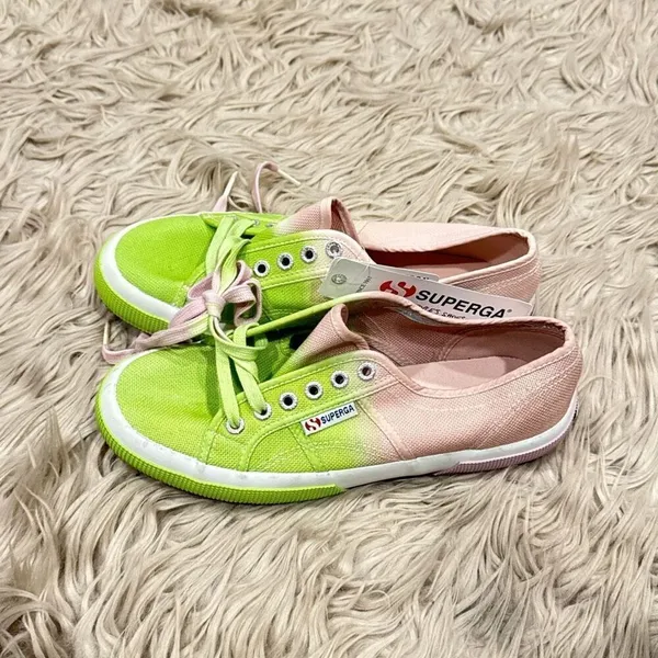 NWT Superga pink and green sneakers size 8.5 - Image 7