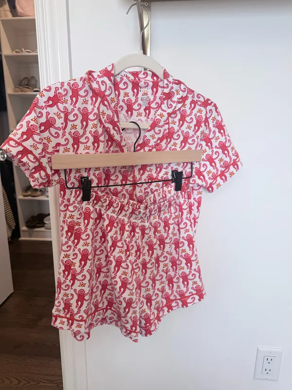 Roller Rabbit Pajamas Monkey Pink - Image 2