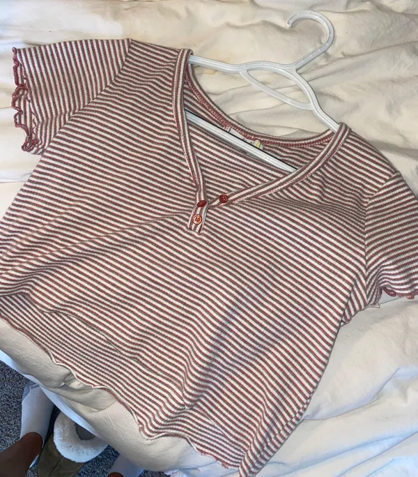 Free People Urban Outfitters striped cropped top - Image 2