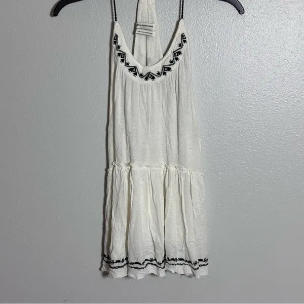 Urban Outfitters Women Ivory Embroidered Dream Catcher‎ Tiered Tank Top size S - Image 3