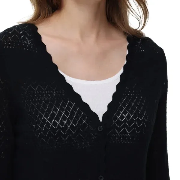 Frye Women's Pointelle button front Cardigan nwt - Image 5