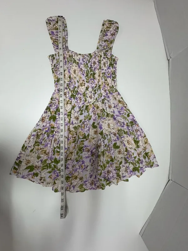 Sky to Moon Purple Floral Mini Dress - Size‎ S. - Image 6