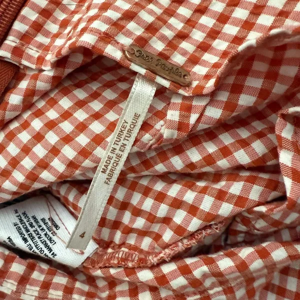Free People West Side Gingham Tie Pants - Image 5