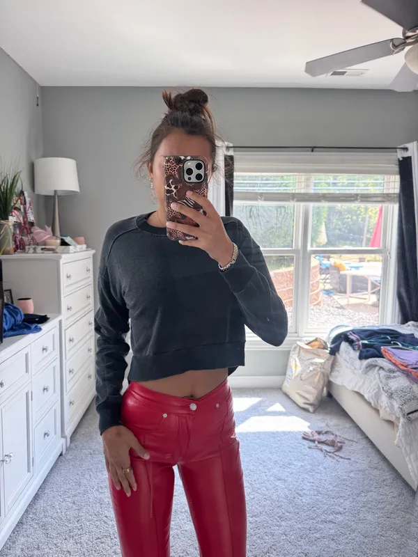 Material active girl cropped sweatshirt - Image 3