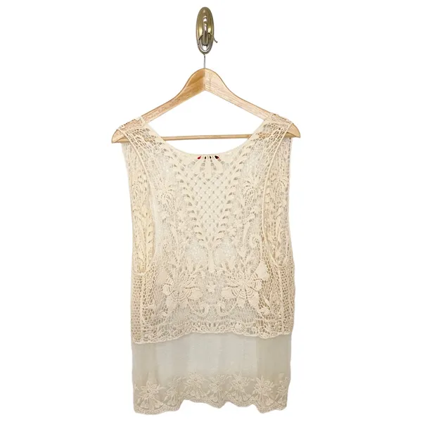 Vivid Collection Of Ny Crochet Open Face Vest Size M - Image 2
