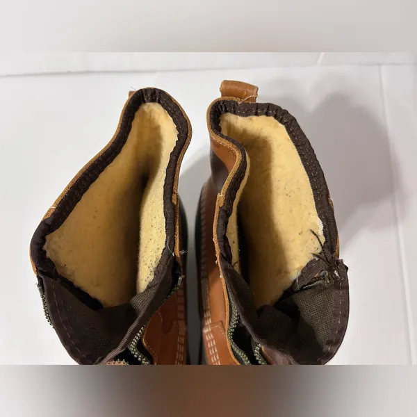 L.L. Bean leather rain winter Duck boots men size 9 M/ GM- Women size 10 M - Image 8