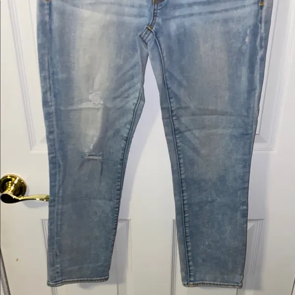 American Eagle Outfitters Artist Crop Super Stretch Jeans Size 8 - Image 4